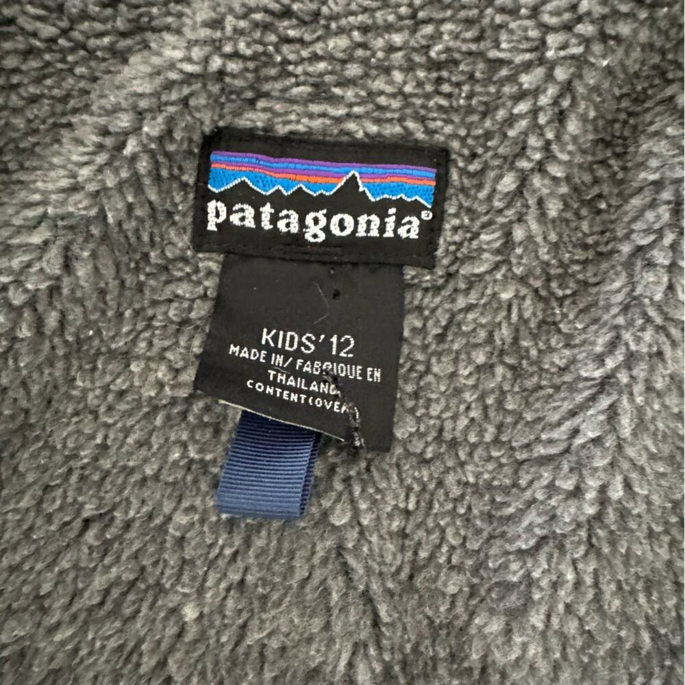 Vintage Patagonia Kids’ Jacket Fleece Lined Blue Size 12 - Picture 12 of 15